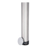Large Water Cup Dispenser With Removable Cap, For 12 Oz To 24 Oz Cups, Stainless Steel