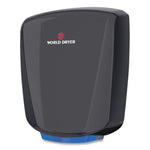 VERDEdri Hand Dryer, 120 V, 3.9 x 12.25 x 14.5, Aluminum, Black