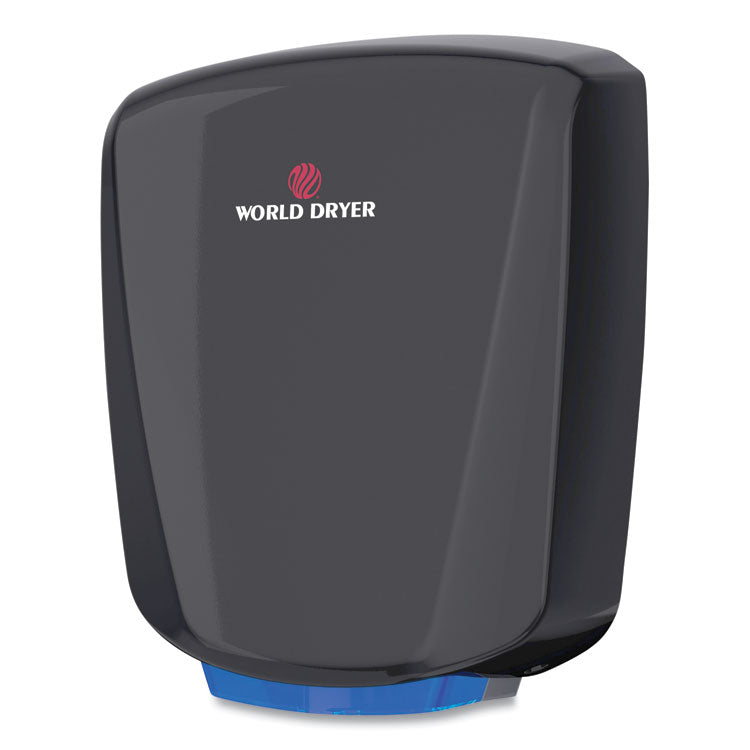 VERDEdri Hand Dryer, 120 V, 3.9 x 12.25 x 14.5, Aluminum, Black