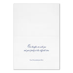 "With Deepest Sympathy" Card w/ Gold Lined White Envelope, 50/BX