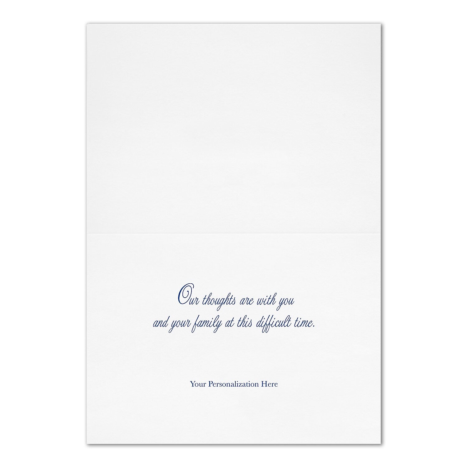 "With Deepest Sympathy" Card w/ Gold Lined White Envelope, 50/BX