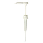 ECONOMY PLASTIC DISPENSING PUMP, 38 MM CAP FITS 1 GAL BOTTLES, WHITE