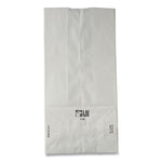Grocery Paper Bags, 6# Size, 35# Basis Weight, 5.88" x 3.63" x 11", White, 500/Bundle