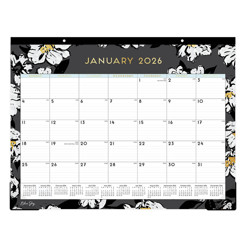 2026 Blue Sky Baccara 22" x 17" Monthly Desk Calendar (110215-26)