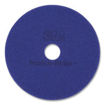 Diamond Floor Pads, 24" Diameter, Purple, 5/carton