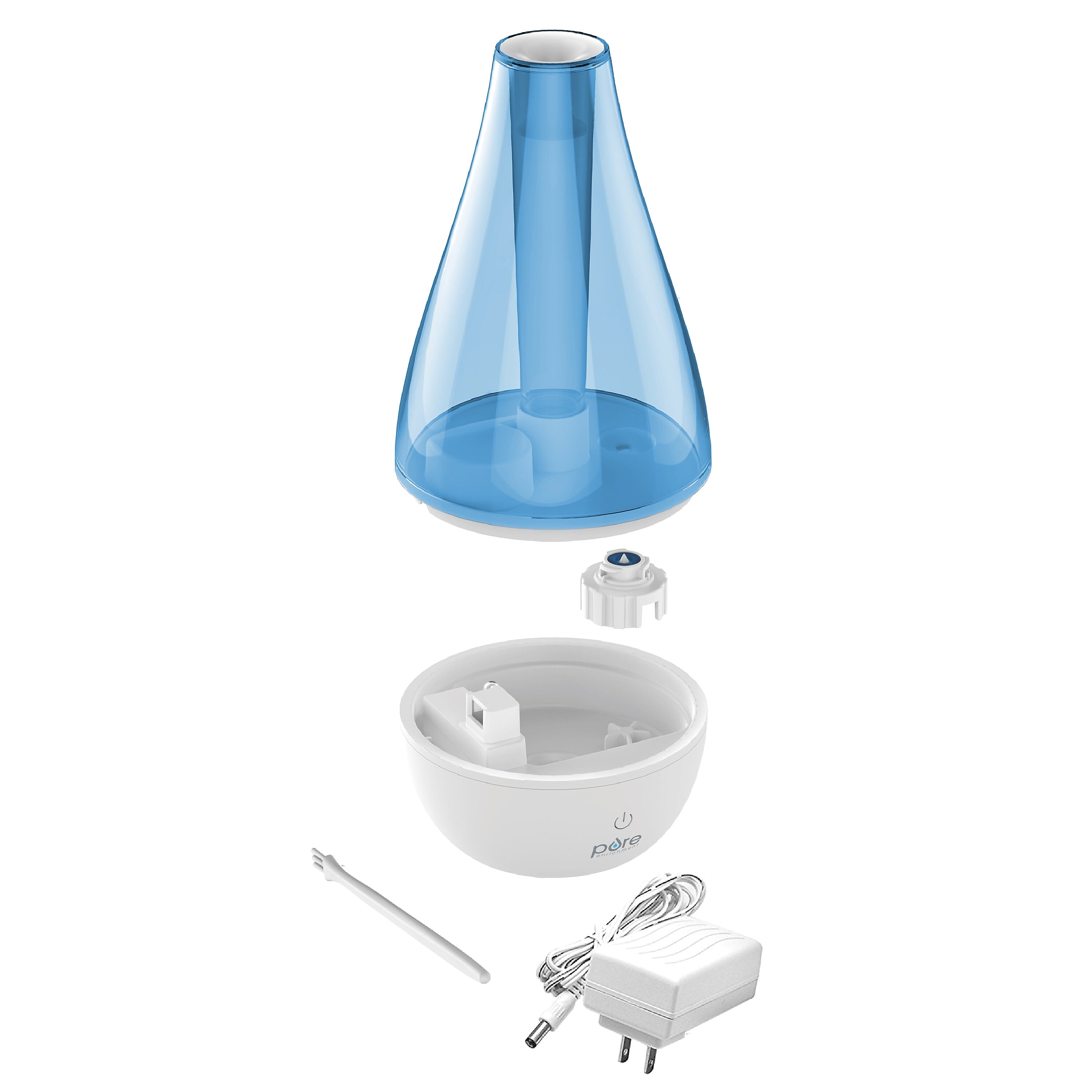 Pure Enrichment MistAire Studio Ultrasonic Cool Mist Tabletop Humidifier, 0.18-Gallon, White (PEHUMSTD)