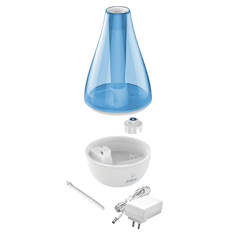 Pure Enrichment MistAire Studio Ultrasonic Cool Mist Tabletop Humidifier, 0.18-Gallon, White (PEHUMSTD)