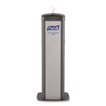 Ds360 High Capacity Hand Sanitizing Wipes Station, 17 X 17.25 X 44.25, Black/silver