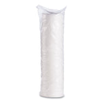 Plastic Lids for Foam Cups, Bowls and Containers, Vented, Fits 6 oz to 14 oz, White, 100/Pack, 10 Packs/Carton