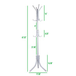 Mind Reader Freestanding Coat Rack, White, Metal (COATRACK11-WHT)