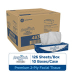 Angel Soft Ultra Professional Series Facial Tissue, 2-Ply, 126 Sheets/Box, 10 Boxes/Pack (4836014)