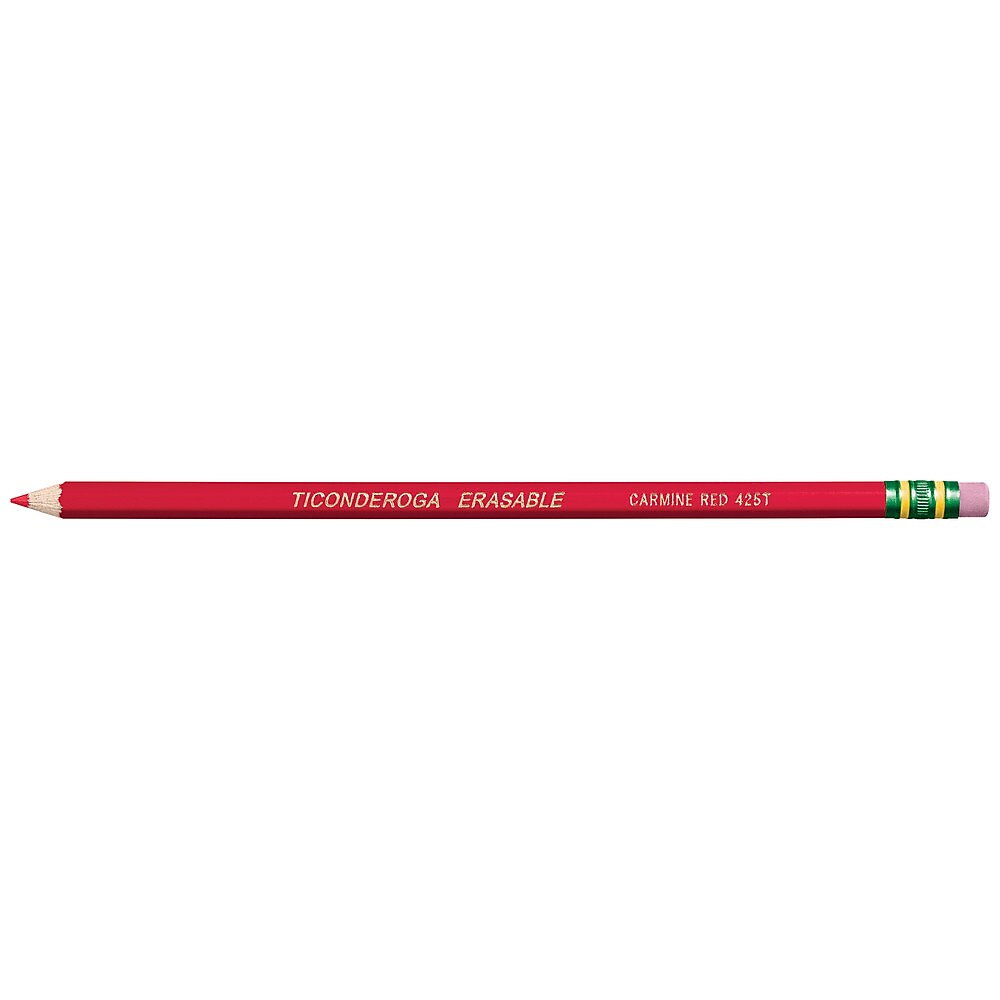 Ticonderoga Colored Pencils, Carmine Red, Dozen (14259)