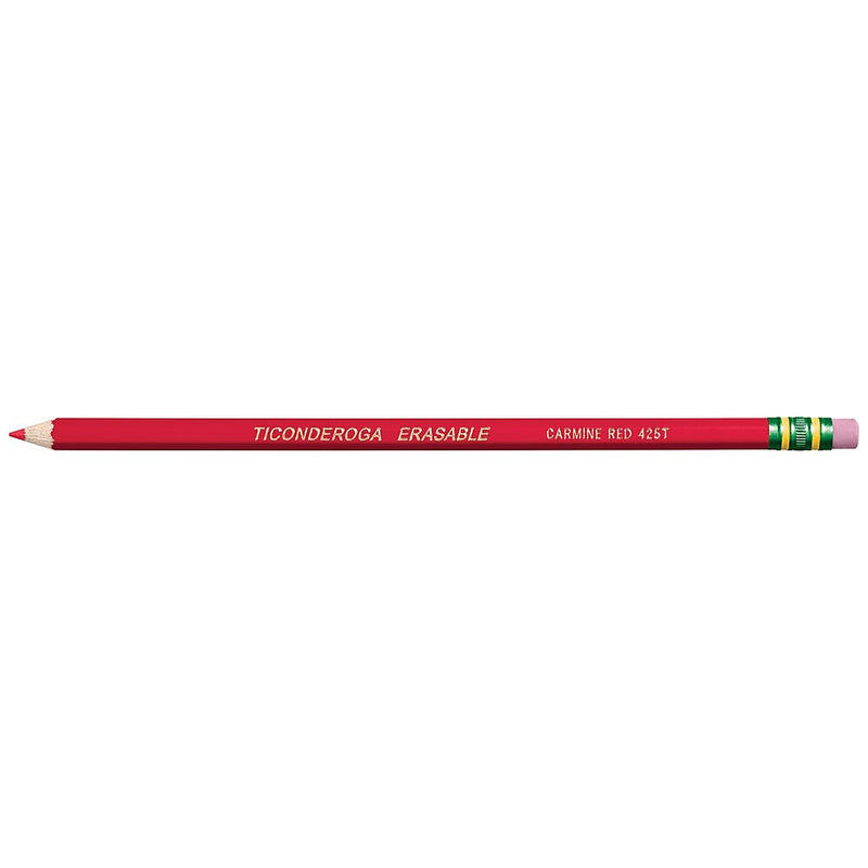 Ticonderoga Colored Pencils, Carmine Red, Dozen (14259)