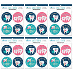 Barker Creek Lost a Tooth Stickers/Badges, 2.37" Dia., Multicolored, 192/Set (4445)