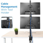 Mount-lt! Adjustable Monitor Mount, Up to 32" Monitor, Black (MI-1768)