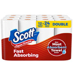 Scott Choose-A-Sheet Double Roll Paper Towels, 1-ply, 102 Sheets/Roll, 12 Rolls/Pack (38869/55416)
