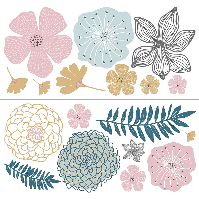 York Wallcoverings Perennial Blooms Giant Contemporary Decals, Botanical (RMK4643GM)