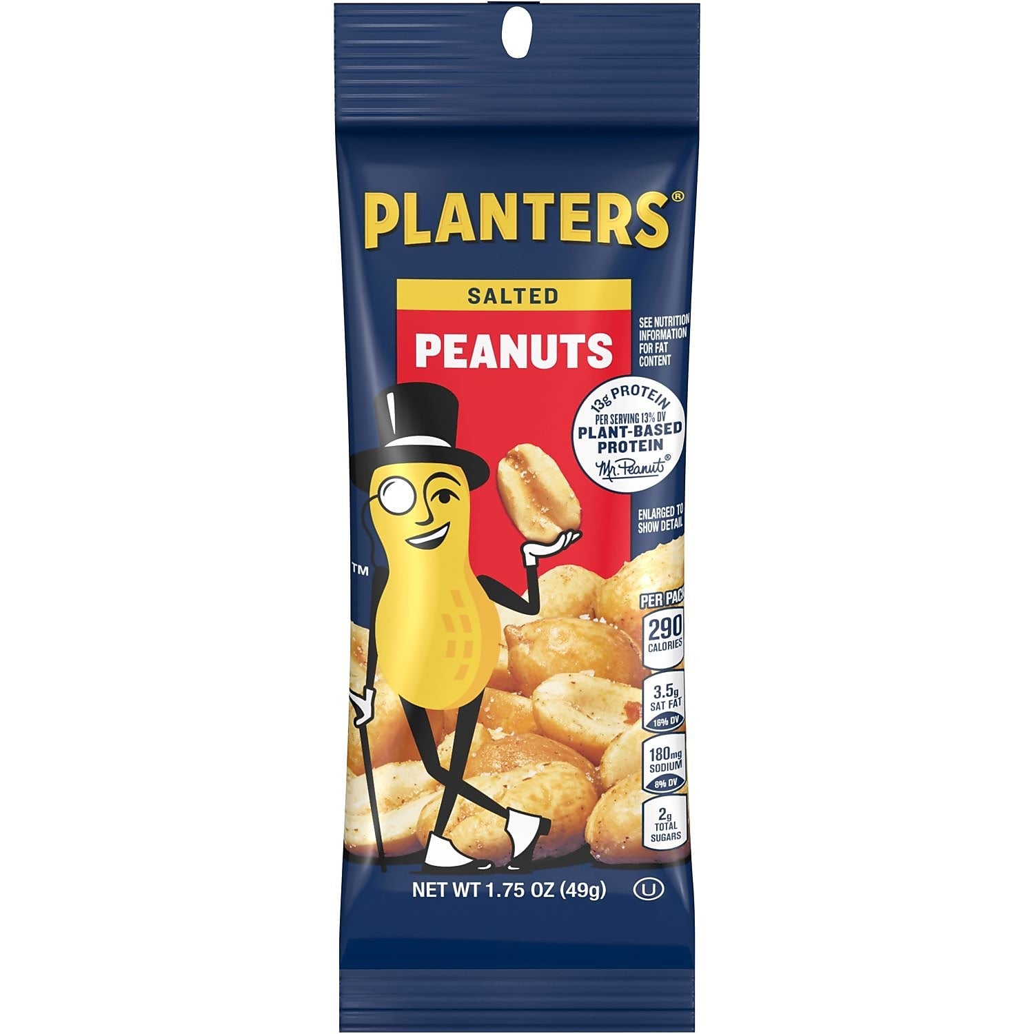 Planters Salted Peanuts, 1.75 oz., 12 Bags/Pack (GEN77080)