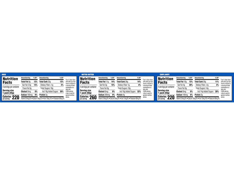 Nabisco Cookies Variety Pack, 20.16 oz., 12/Pack (044000074869)