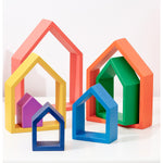 TickiT Rainbow Architect Houses, 7 Pieces/Set (CTU73542)