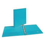 Avery Heavy Duty 1" Slant Ring View Binder, Aqua (AVE17295)
