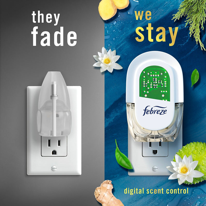 Febreze Plug Air Freshener Warmer Refill, Ocean Scent, 0.87 fl. oz., 3/Pack (71932)