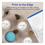 Round Print-To-The Edge Labels With Sure Feed And Easy Peel, 2" Dia, Glossy White, 120/pk