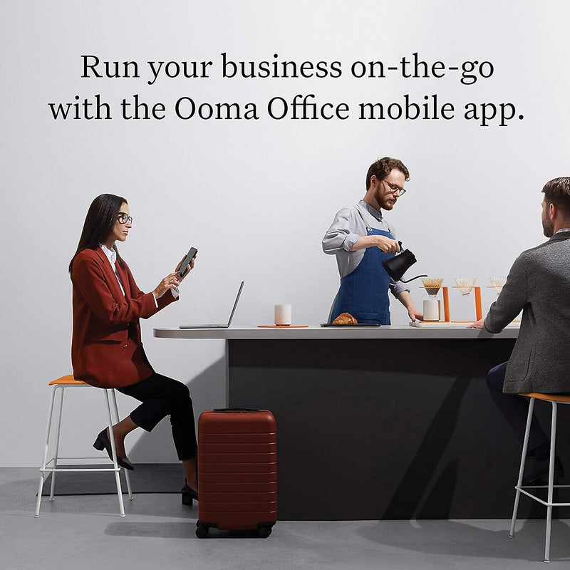 Ooma Yealink 2-Line VOIP Phone, Black (T31W)