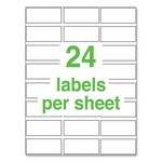 Ultraduty Ghs Chemical Waterproof And Uv Resistant Labels, 1 X 2.5, White, 24/sheet, 25 Sheets/pack