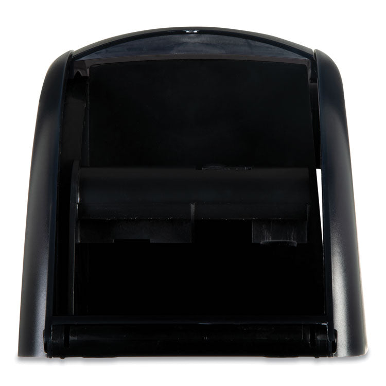 Duett Standard Bath Tissue Dispenser, 2 Roll, 7.5 x 7 x 12.75, Black Pearl