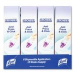 Click Gel Automatic Toilet Bowl Cleaner, Lavender Fields, 6/box, 4 Boxes/carton