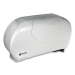 Twin 9" Jumbo Bath Tissue Dispenser, Summit, 19.25 x 6 x 12.25, Faux Stainless Steel