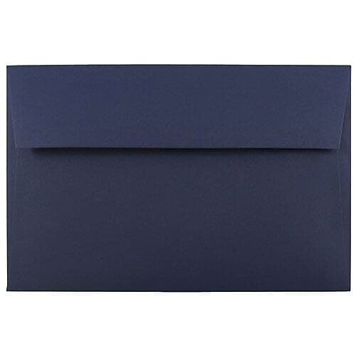 JAM Paper A10 Booklet Envelope, 6" x 9 1/2", Navy Blue, 100/Pack (LEBA867d)
