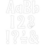 Teacher Created Resources Wild Whimsy 4" Self-Adhesive Letters, White, 222/Pack (TCR9644)