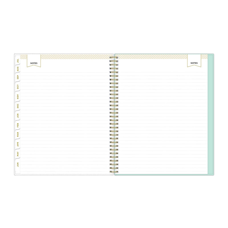2025-2026 Day Designer for Blue Sky Secret Garden 8.5" x 11" Academic Year Weekly & Monthly Planner, Plastic Cover (137896-A26)