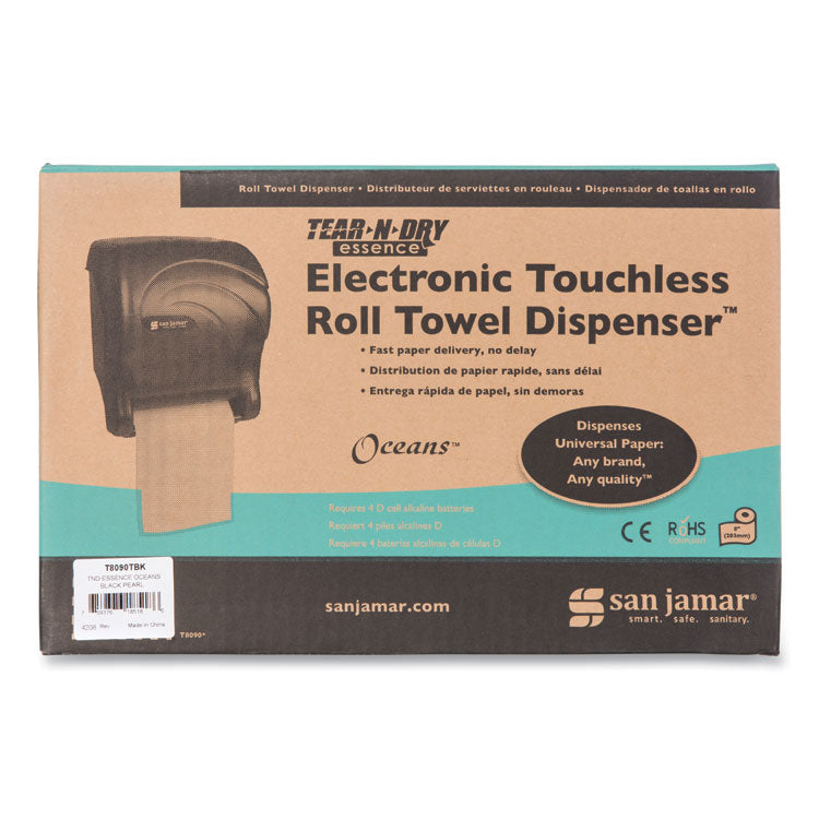 Tear-N-Dry Essence Touchless Towel Dispenser, 11.75 X 9.13 X 14.44, Black Pearl