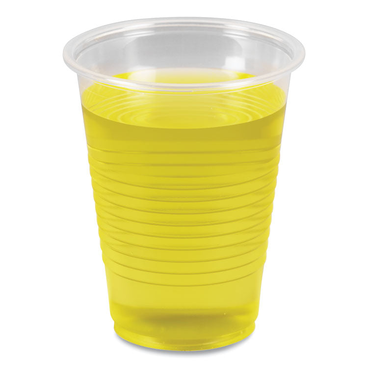 Translucent Plastic Cold Cups, 7 oz, 100/Sleeve, 25 Sleeves/Carton