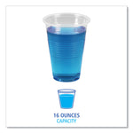 Translucent Plastic Cold Cups, 16 oz, 50/Sleeve, 20 Sleeves/Carton