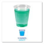 Translucent Plastic Cold Cups, 12 oz, 50/Pack