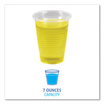 Translucent Plastic Cold Cups, 7 oz, 100/Sleeve, 25 Sleeves/Carton