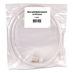 PDC Hose Kit, 0.5" Hose Diameter, 0.5" x 6 ft, Clear/Green