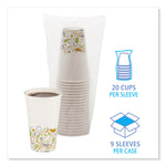 Deerfield Printed Paper Hot Cups, 16 oz, 50/Sleeve, 20 Sleeves/Carton