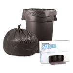 Low-Density Waste Can Liners, 60 gal, 1.1 mil, 38" x 58", Gray, Perforated Roll, 20 Bags/Roll, 5 Rolls/Carton