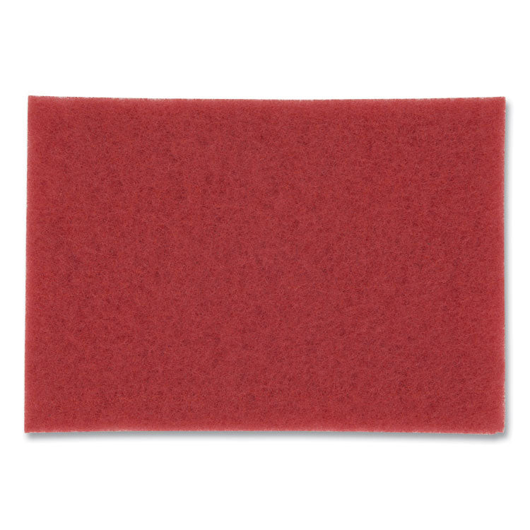 Low-Speed Buffer Floor Pads 5100, 12 X 18, Red, 20/carton