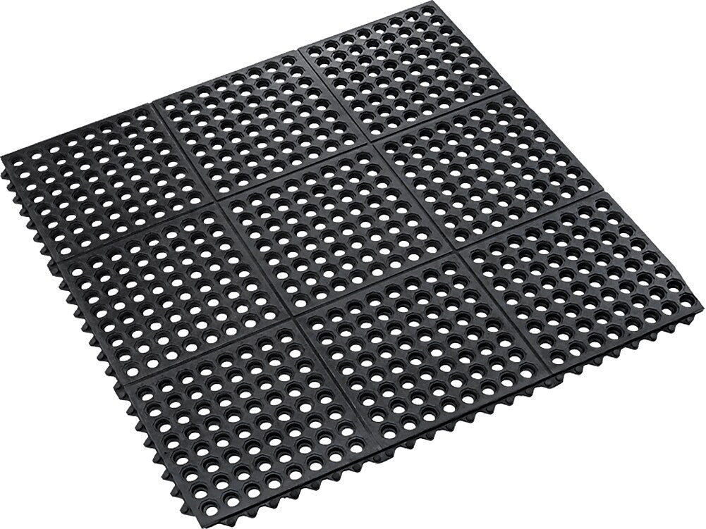 Crown Mats Safety-Step Perforated Safety Mat, 36" x 36", Black (KM RG33BK)