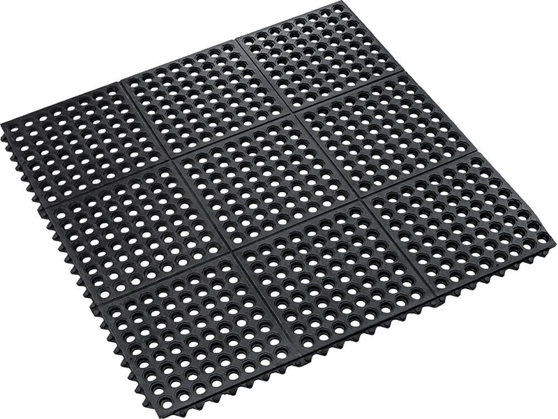 Crown Mats Safety-Step Perforated Safety Mat, 36" x 36", Black (KM RG33BK)