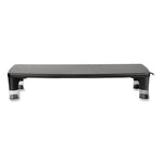 Monitor Stand Ms100b, 21.6 X 9.4 X 2.7 To 3.9, Black/clear, Supports 33 Lb