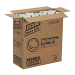 Dixie Dome Plastic Hot Cup Lids, 8 oz., White, 1000/Carton (9538DX)