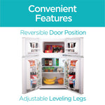 Black & Decker Adjustable Temperature Control Refrigerator w/Freezer, 3.1 Cu. Ft., White (BCRDK32W)
