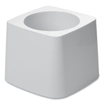 Commercial-Grade Toilet Bowl Brush Holder, White